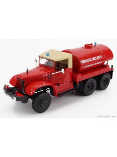   Edicola - Gmc Cc Diamond Tanker Truck Service Incendie 1963 - Fire Engine - Vigili Del Fuoco - Feuerwehr Red Cream