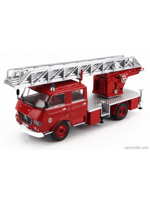 Edicola - Citroen 450 Oldem 87 Truck Scala 1966 - Fire Engine - Vigili Del Fuoco - Feuerwehr Red Silver