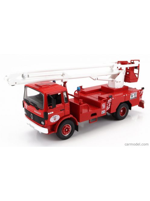 Edicola - Renault Jp11 Truck Scala Cestello 1977 - Fire Engine - Vigili Del Fuoco - Feuerwehr Red White