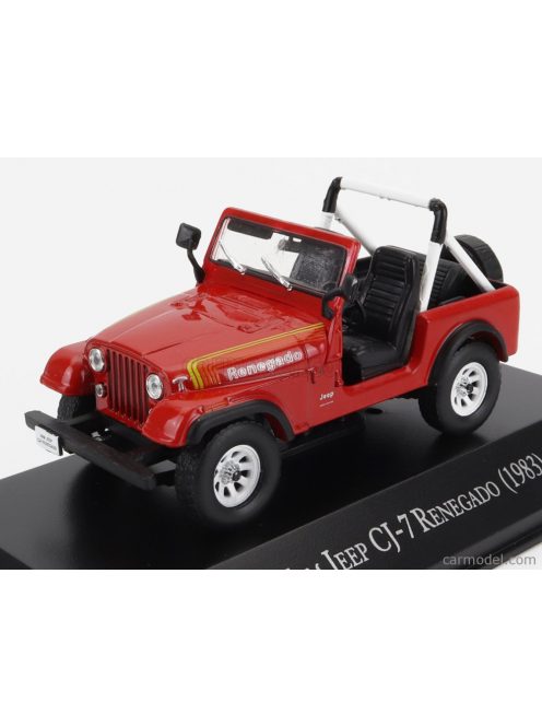 Edicola - Jeep Cj-7 Renegado Open 1983 Red