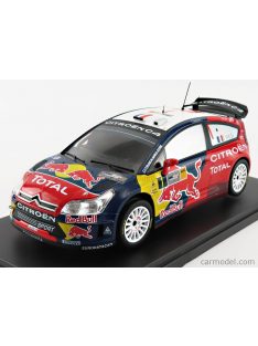   Edicola - Citroen C4 Wrc Redbull Total N 1 Rally Deutschland 2008 S.Loeb - D.Elena Red Blue White