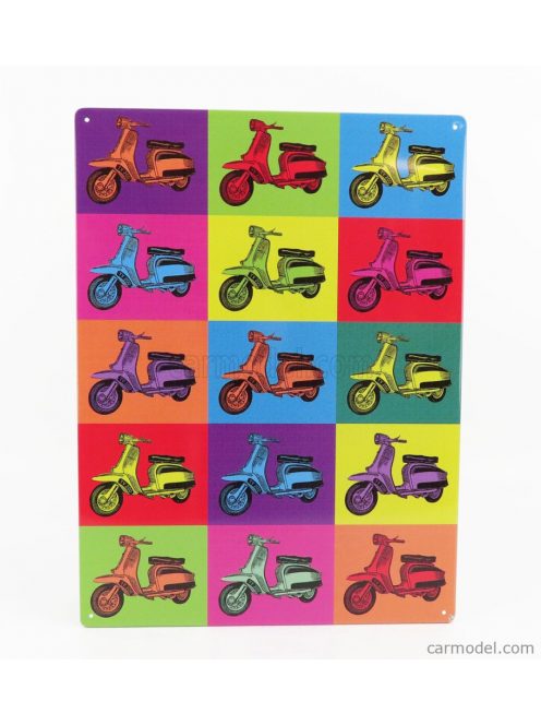 Edicola - Accessories Metal Plate - Lambretta Popart Various