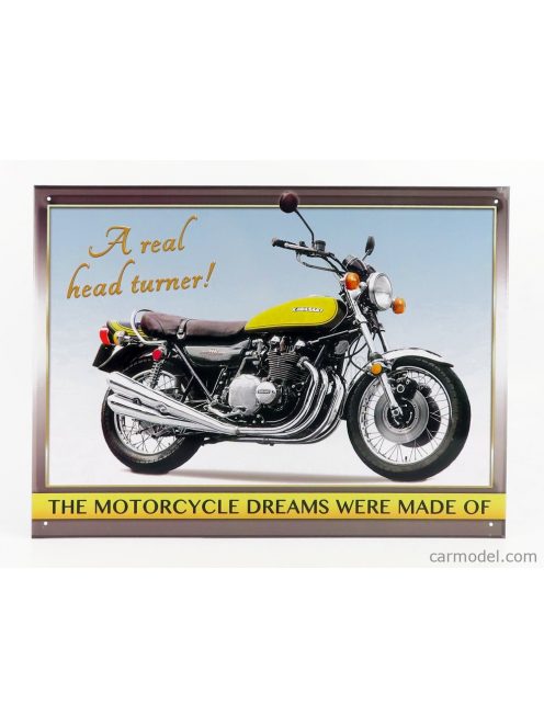 Edicola - Accessories Metal Plate - Kawasaki A Real Head Turner Various