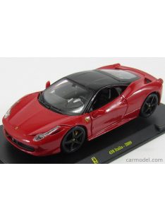   Edicola - Ferrari 458 Italia 8C 2009 - Con Vetrina - With Showcase Red Black