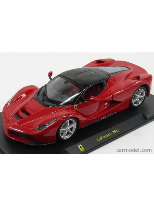 Edicola - Ferrari Laferrari 2013 - Con Vetrina - With Showcase Red Black