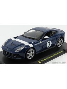   Edicola - Ferrari F12 Berlinetta N 7 2012 - Inspired By The 250 Gt Berlinetta - Con Vetrina - With Showcase Blue White