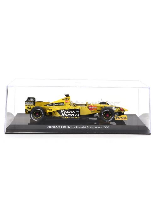 Edicola - JORDAN F1  199 N 8 SEASON 1999 HEINZ HARALD FRENTZEN - CON VETRINA - WITH SHOWCASE YELLOW BLACK