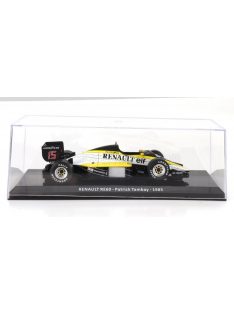   Edicola - RENAULT F1  RE60 N 15 SEASON 1985 PATRICK TAMBAY - CON VETRINA - WITH SHOWCASE BLACK YELLOW WHITE