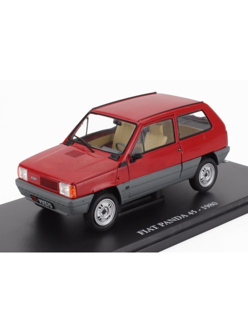 Edicola - FIAT PANDA 45 1980 - CON VETRINA - WITH SHOWCASE RED GREY