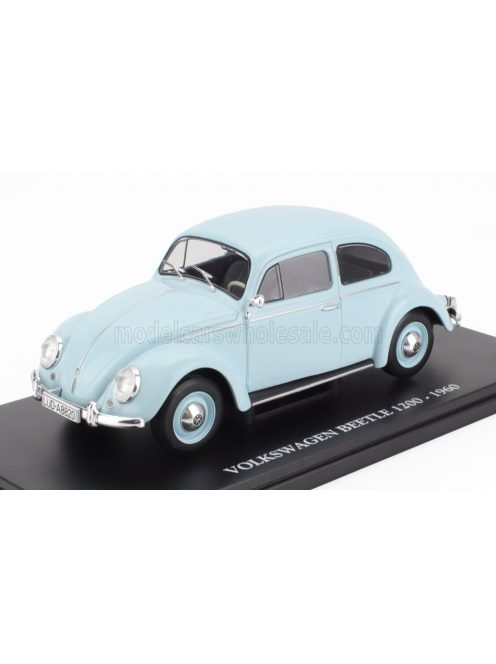 Edicola - VOLKSWAGEN BEETLE 1200 1960 - CON VETRINA - WITH SHOWCASE VERY LIGHT BLUE