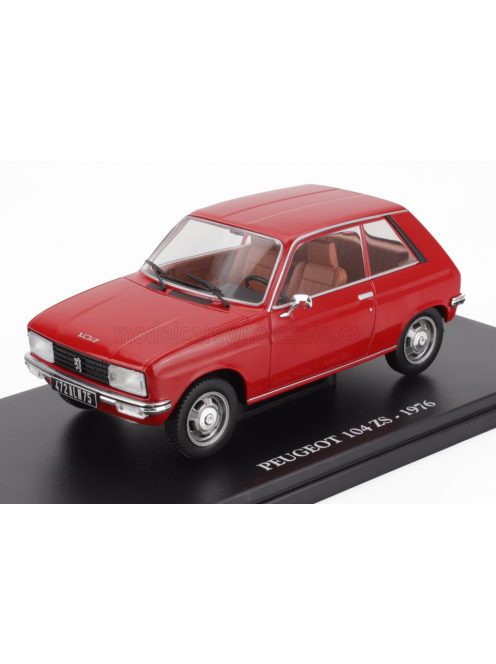 Edicola - PEUGEOT 104 ZS 1976 - CON VETRINA - WITH SHOWCASE RED