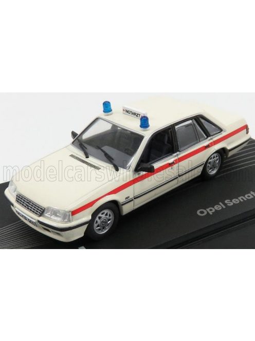 Edicola - OPEL SENATOR A2 NOTARZT AMBULANCE 1982 WHITE RED