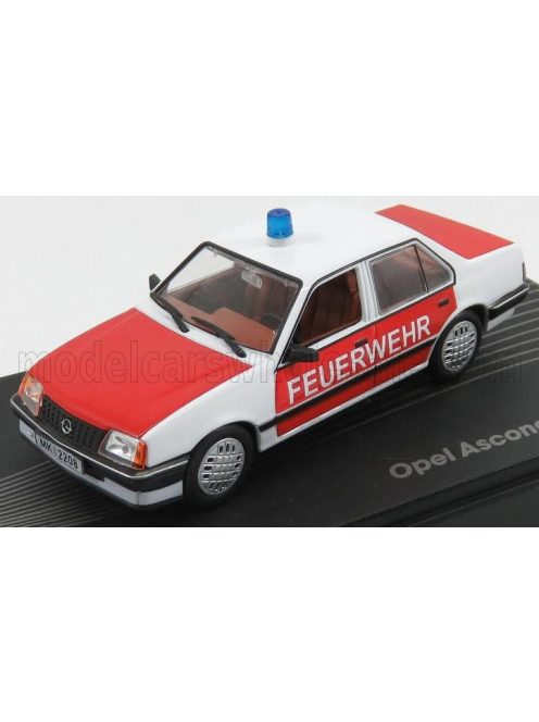 Edicola - OPEL ASCONA C FEUERWEHR - FIRE ENGINE - VIGILI DEL FUOCO 1982 WHITE RED