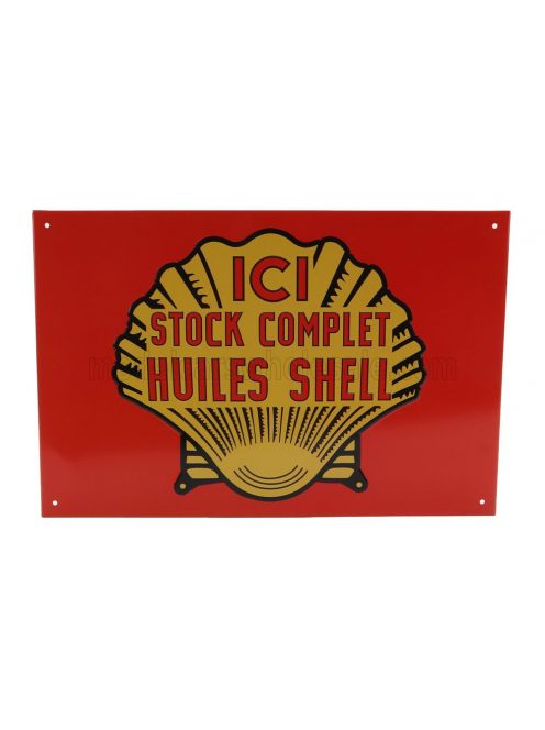 Edicola - ACCESSORIES METAL PLATE - ICI STOCK COMPLET HUILES SHELL VARIOUS