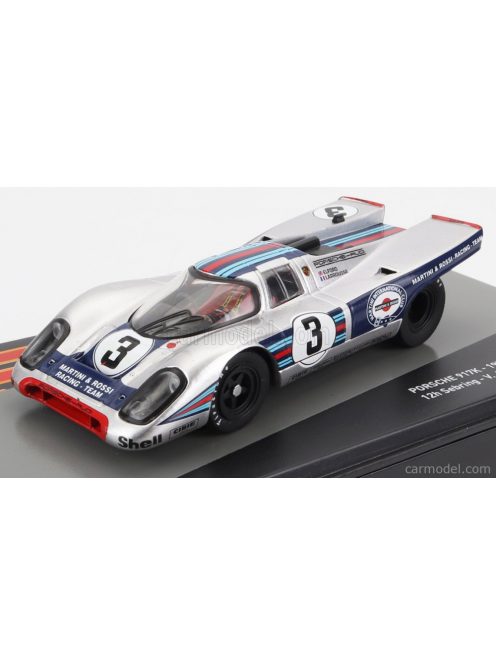 Edicola - Porsche 917K 4.9L Team Martini Racing N 3 Winner 12H Sebring 1971 V.Elford - G.Larrousse Silver Blue