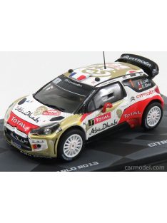   Edicola - Citroen Ds3 Wrc Total Abu Dhabi N 1 Winner Rally Montecarlo 2013 S.Loeb - D.Elena Red Gold White