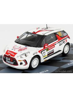   Edicola - Citroen Ds3 R3 Total N 83 Rally Montecarlo 2013 A.Crugnola - M.Ferrara White Red