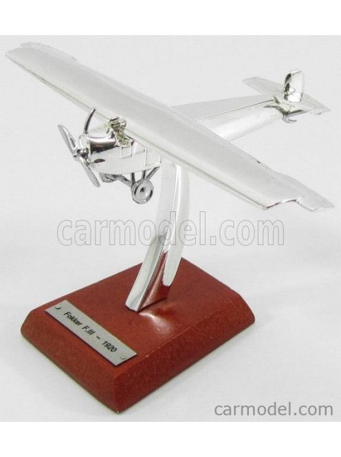 Edicola - Fokker F Iii Airplane 1920 - 5Cm X 8.5Cm Chrome