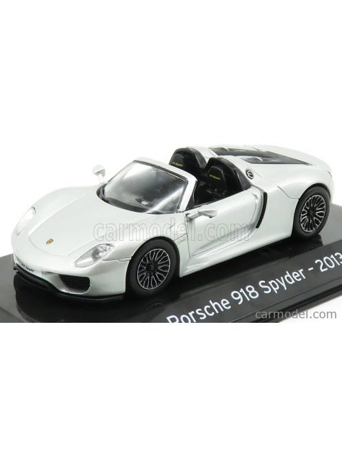 Edicola - Porsche 918 Spyder 2013 - Con Vetrina - With Showcase Silver