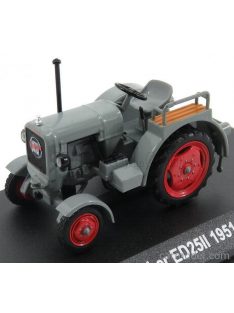   Edicola - Eicher Ed25Ii Tractor 1951 - Con Vetrina - With Showcase Grey Red