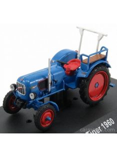   Edicola - Eicher Tiger Tractor 1960 - Con Vetrina - With Showcase Blue Red