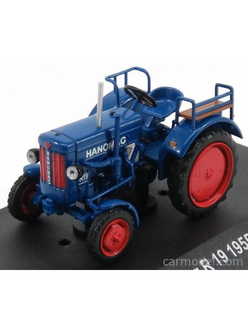 Edicola - Hanomag R19 Tractor Truck 1955- Con Vetrina - With Showcase Blue Red