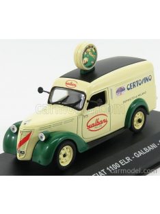   Edicola - Fiat 1100 Elr Van Galbani Certosino Deposito Di Milano 1951 Cream Green