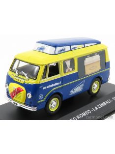   Edicola - Alfa Romeo Romeo Furgone Van - La Cimbali 1955 Blue Yellow