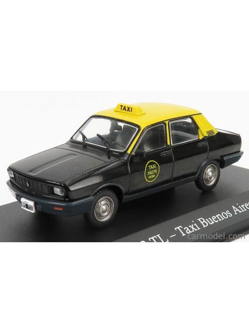 Edicola - Renault R12 Tl Taxi Gcba 1994 Black Yellow