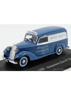   Edicola - Mercedes Benz 170D Van Mercedes - Automotores Juan Manuel Fangio 1954 Blue White