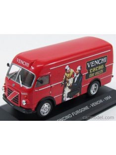   Edicola - Om Fiat Leoncino Van Furgone 1954 - Venchi Cacao Dei Vecchi Red