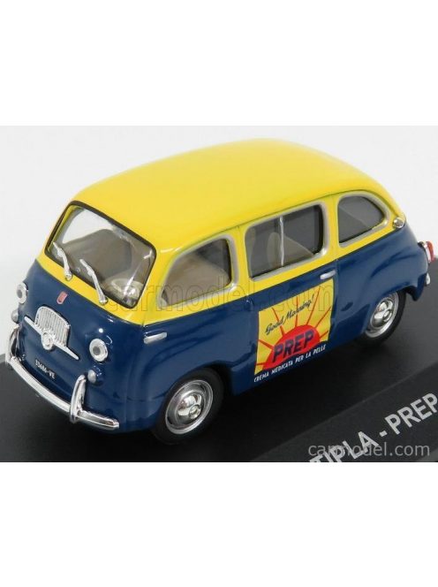 Edicola - Fiat 600 Multipla Crema Medicata Prep 1953 Blue Yellow