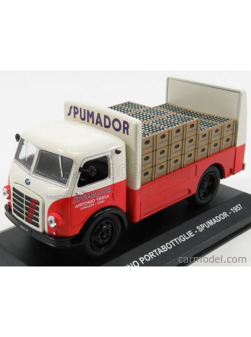 Edicola - Om Fiat Leoncino Truck Portabottiglie Spumador 1957 - Transport Bottle Red White