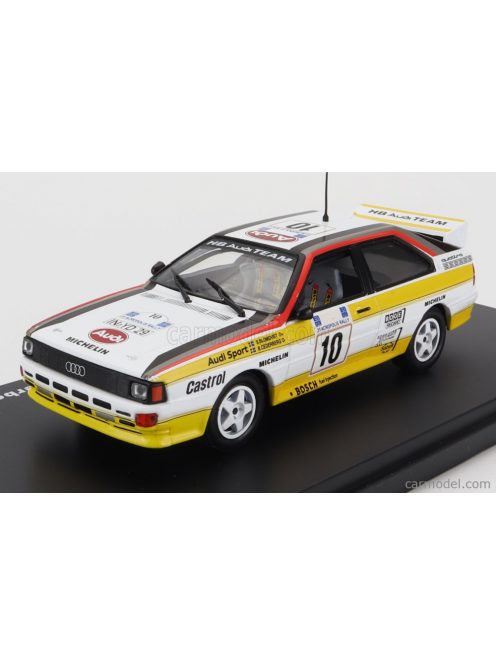 Edicola - Audi Quattro N 10 Winner Rally Acropolis 1984 S.Blomqvist - B.Cederberg White Yellow Black