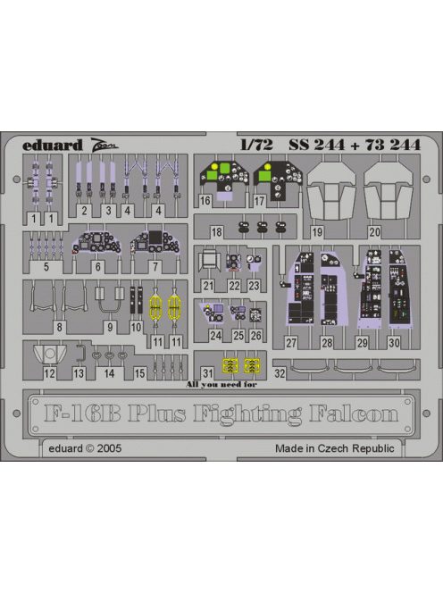 Eduard - F-16B Plus Fighting Falcon SS244