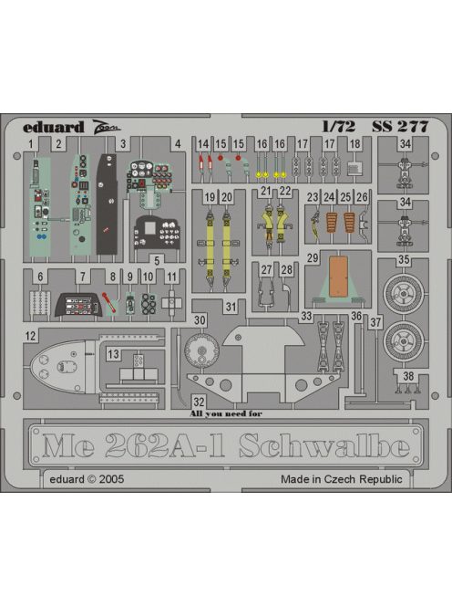 Eduard - Me 262A-1 Schwalbe SS277