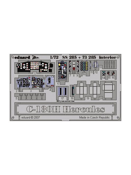 Eduard - C-130H Hercules  interior 