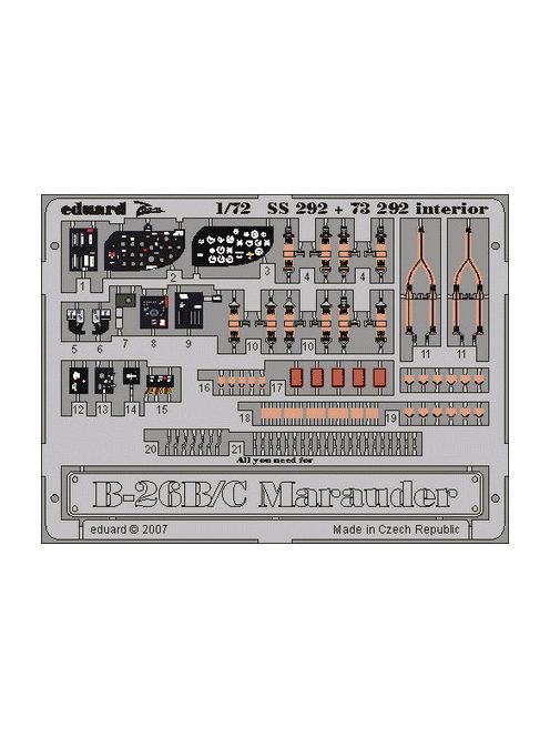 Eduard - B-26B/C Marauder interior for Hasegawa