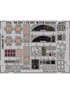 Eduard - B-17G interior Self adhesive for Academy