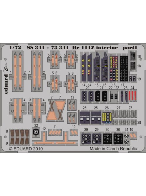 Eduard - He 111Z interior S.A. for Hasegawa 