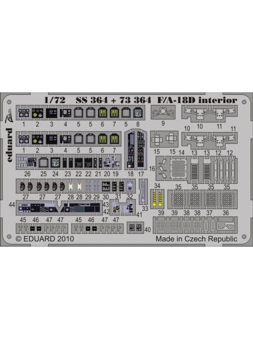 Eduard - F/A-18D interior S.A. for Academy 