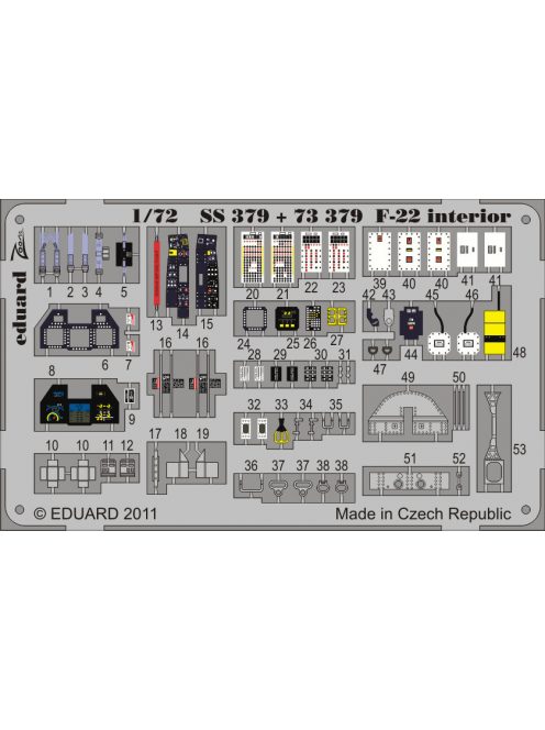 Eduard - F-22 interior S.A. for Fujimi 