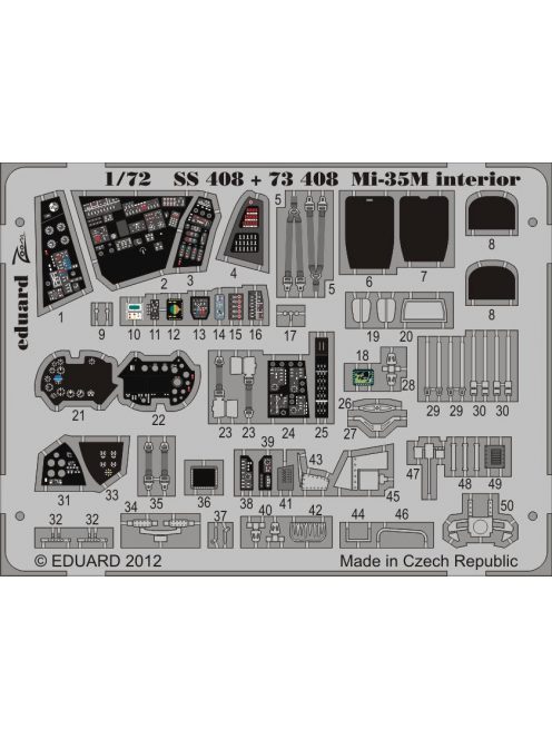 Eduard - Mi-35 interior S.A. for Zvezda 