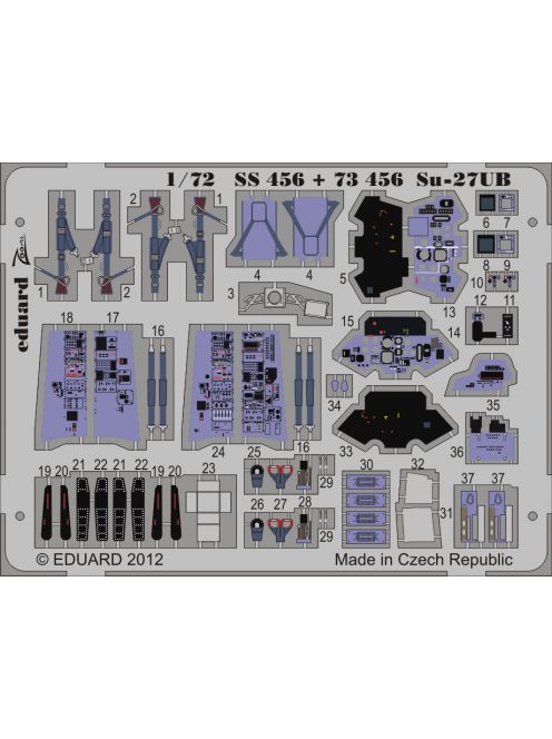 Eduard - Su-27UB interior S.A. for Trumpeter 