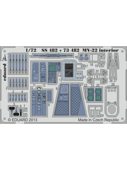 Eduard - MV-22 interior for Hasegawa 