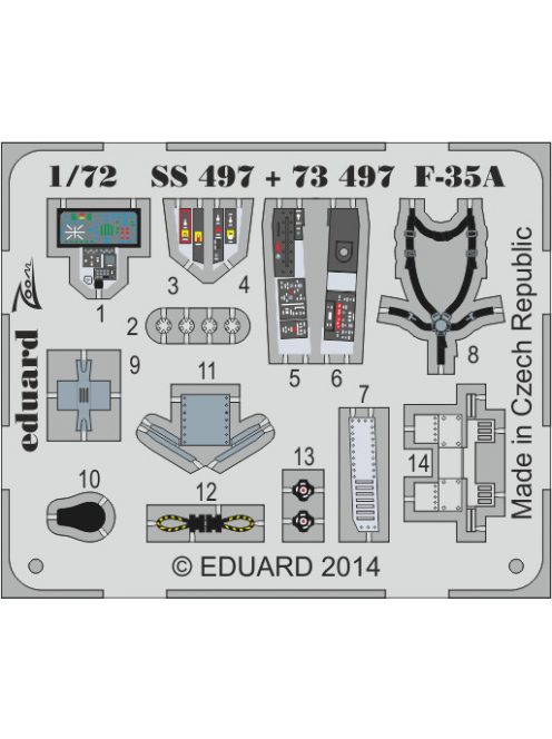 Eduard - F35A interior S.A. for Italeri 