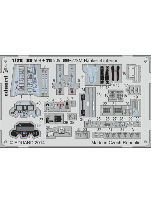 Eduard - SU-27SM Flanker B interior S.A. f.Zvezda 