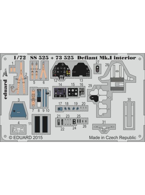 Eduard - Defiant Mk.I interior S.A. for Airfix 