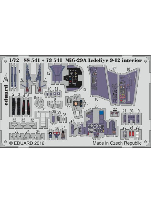 Eduard - MiG-29A Izdeliye 9-12 interior f.Trumpet 