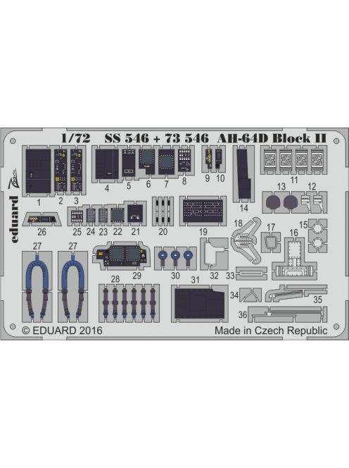 Eduard - AH-64D Block II interior for Academy 